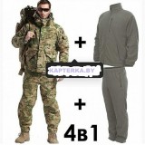 Костюм зимний с отстёгивающимся флисом Multicam